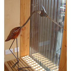 Heron sculpture